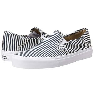 NWT Vans Slip On In Striped Navy
